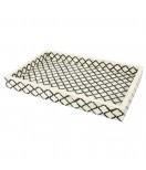 Bone Inlay Decorative Serving Tray - Rectangular Black and White