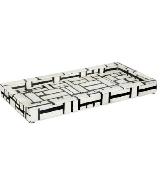 Beautiful Bone Inlay Decorative Serving Tray 