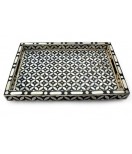 Handmade Bone Inlay Coffee Serving Tray 