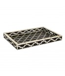 Exquisite Bone Inlay Decorative Serving Tray 