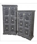 Indian Hand made Bar Cupboard, Bar Cabinet , Bar Armories Black and white