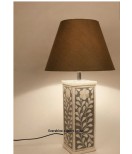 Ready to ship Exclusive Hand Made bone inlay Electronic Lamp, bone inlay lamp, electronic lamp, Table Lamps by" Evershine Export House"