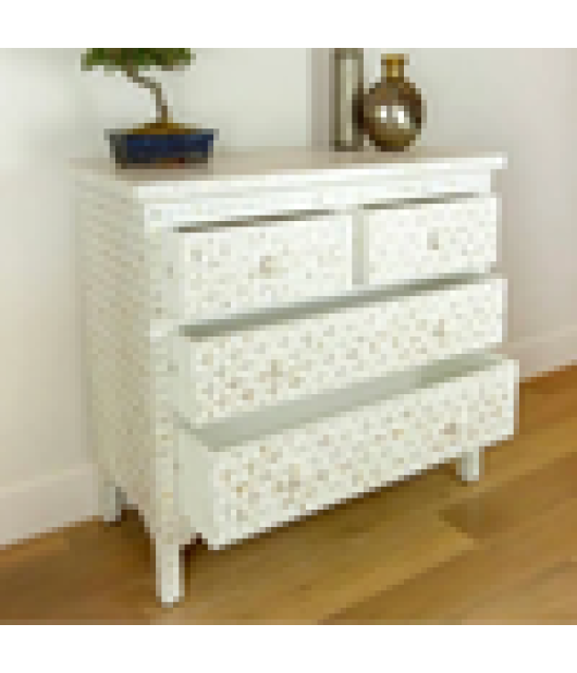 Sideboard Furniture, Mother of Pearl Inlay Chest of Drawers, Handmade Cabinet, Buffet Table "Personalized"