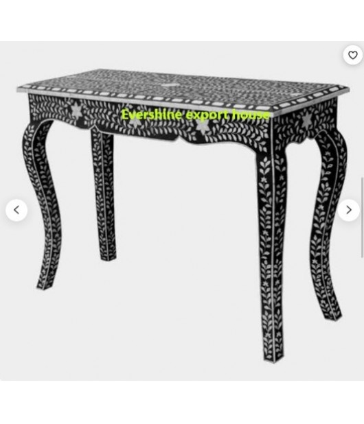 Frenchy Leg Bone Inlay Center Table/ coffee table/ Bone Inlay Furniture / Study Table