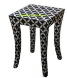  Frenchy Leg Bone Inlay Center Table geometric design / coffee table/ Bone Inlay Furniture / Study Table