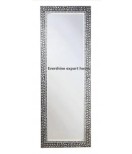 Gray Bone Inlay Designer Mirror Frame With Free Mirror, Bone Inlay Furniture , Inlay Home Decor
