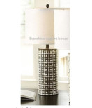 Exclusive bone inlay Cylindrical Shape Electronic Lamp, bone inlay lamp, electronic lamp by" Evershine Export House"