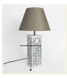 Ready to ship Exclusive Hand Made bone inlay Electronic Lamp, bone inlay lamp, electronic lamp, Table Lamps by" Evershine Export House"