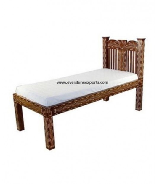 Indian Handmade Gorgeous Bone Inlay Brown Sofa/ Couch / Bench/ Bone inlay furniture / Customization available