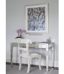  Handmade Bone Inlay Floral White Dinning table Chair 