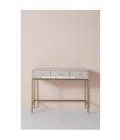 Bone Inlay Light Gray Vine Vanity Table