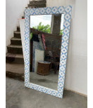 Wooden Mirror Frame, Bone Inlay Wall Hanging, Home Décor Mirrors , Bedroom Furniture "Customized"