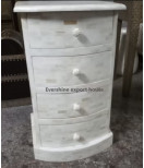 Indian Hand Made Pure white Night stands & Vanities , Bed Side Drawer Made up of only bone