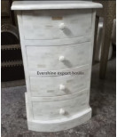 Indian Hand Made Pure white Night stands & Vanities , Bed Side Drawer Made up of only bone